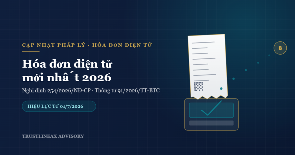 Hóa đơn điện tử mới nhất 2026: Điểm nổi bật Nghị định 254/2026/NĐ-CP và Thông tư 91/2026/TT-BTC